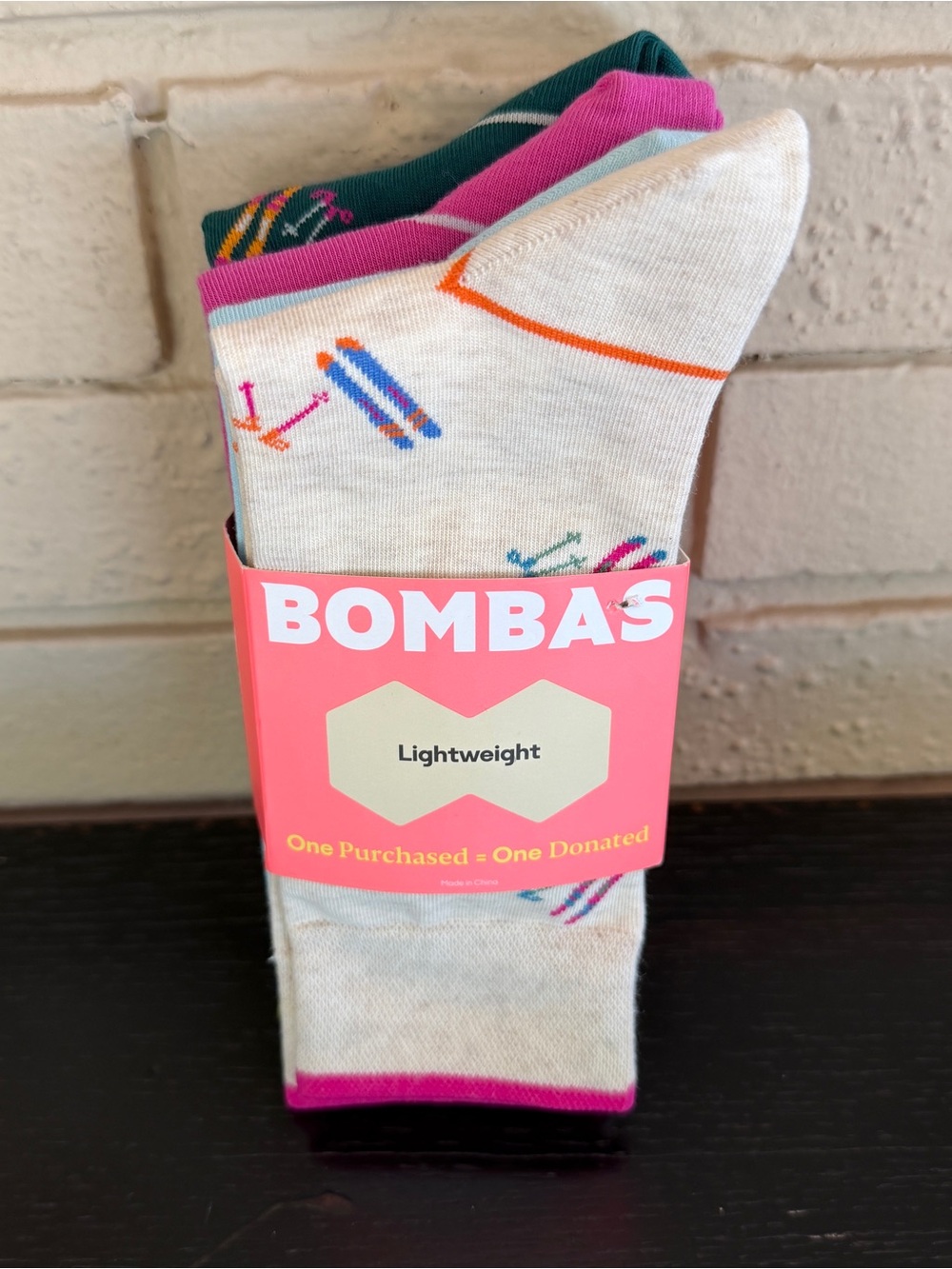 Bombas Lightweight Supima Cotton Calf Socks Lot Of 4 Pairs Size Youth 9-13 Ski